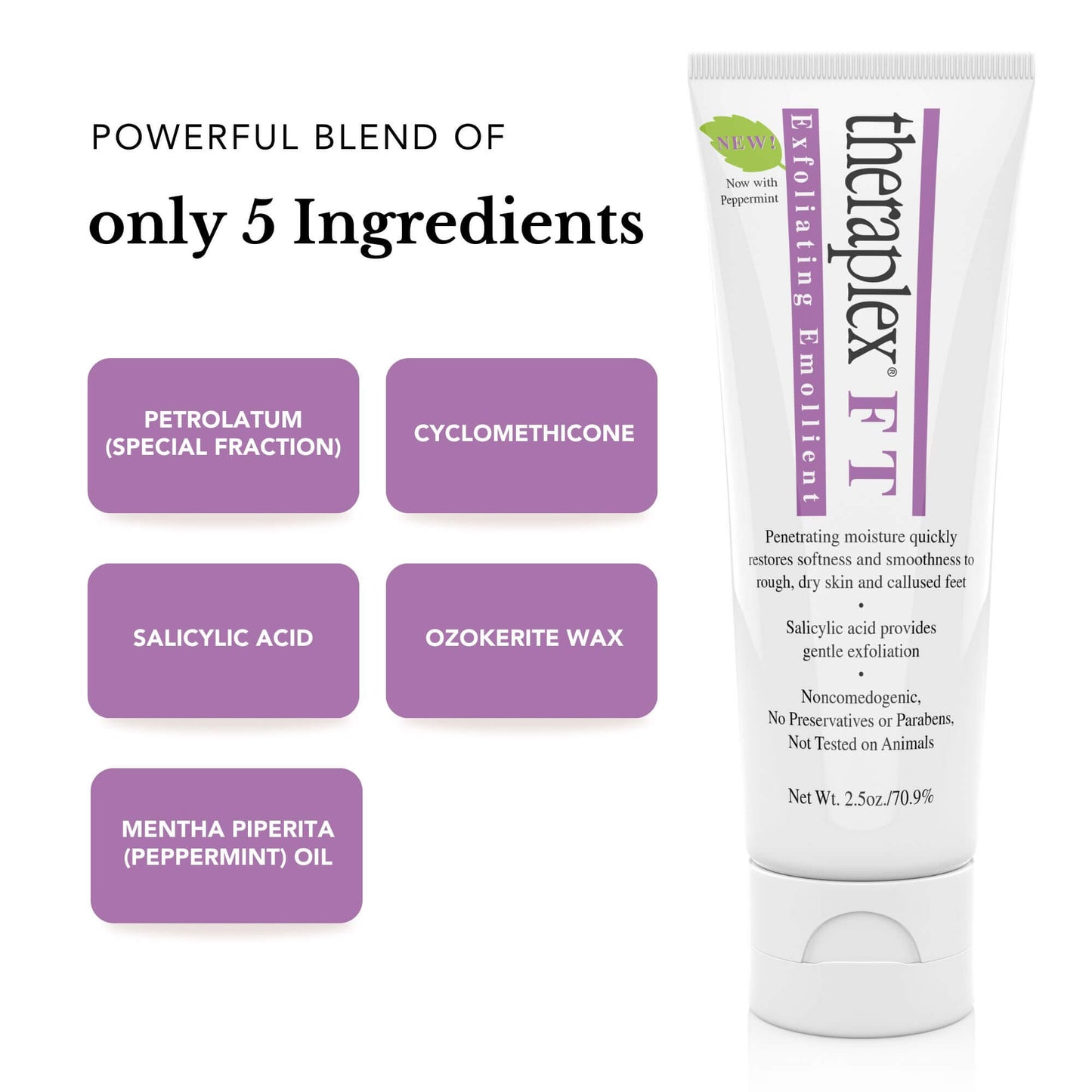 FT Exfoliating Emollient Cream Peppermint (2.5 oz)